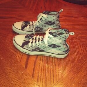 Vanity Plaid Hi Top Sneakers